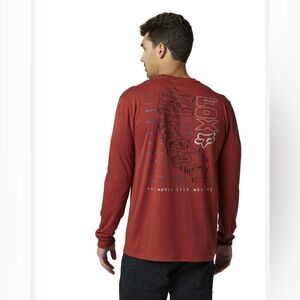 Fox Racing Big Influence Men’s Tech Tee Long Sleeve XL Graphic Motocross Shirt